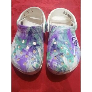 Multicolor Crocs , Size 8 Girl Shoes